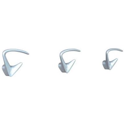 Bert & Bert - 3er-Set Silber Metall Wandhaken Bert & Bert - 3er-Set Silber Metall Wandhaken