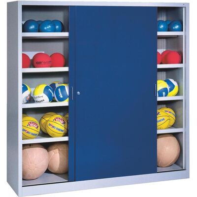 C+P, Aktenschrank, Ballschrank (HxBxT: 195x190x60 cm, mit Vollblech-Schiebetüren, Typ 4) (190 x 195 x 60 cm) C+P, Aktenschrank, Ballschrank (HxBxT: 195x190x60 cm, mit Vollblech-Schiebetüren, Typ 4) (190 x 195 x 60 cm)