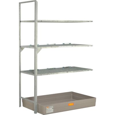 Cemo, Kellerregal, Erweiterungseinheit Fassregal 540 mit Fassauflage und GFK-Auffwangwanne 2000x1320x800 mm Tragkr Cemo, Kellerregal, Erweiterungseinheit Fassregal 540 mit Fassauflage und GFK-Auffwangwanne 2000x1320x800 mm Tragkr