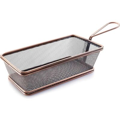 Lacor, Aufbewahrungskorb, Korb rechteckig bronze 21x11x6cm mit Griff (11 cm) Lacor, Aufbewahrungskorb, Korb rechteckig bronze 21x11x6cm mit Griff (11 cm)