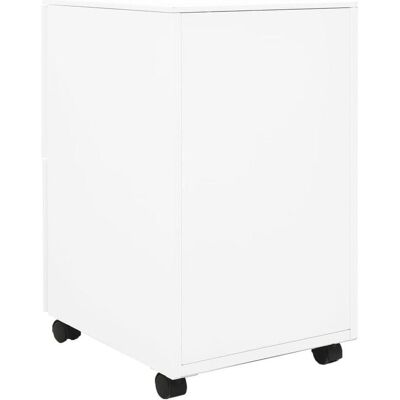 vidaXL Weißes Stahl-Mobiles Aktenschrank - 2 Schubladen - Büroaufbewahrung vidaXL Weißes Stahl-Mobiles Aktenschrank - 2 Schubladen - Büroaufbewahrung