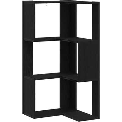 vidaXL Schwarze Eiche Eckschrank - Modernes Stauraum Möbel vidaXL Schwarze Eiche Eckschrank - Modernes Stauraum Möbel