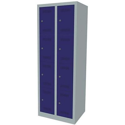 BISLEY Schließfachschrank MonoBloc ML06D4 lichtgrau - 8 Fächer BISLEY Schließfachschrank MonoBloc ML06D4 lichtgrau - 8 Fächer