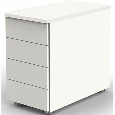 Kerkmann Marke Modell - Weiß 4-Schubladen Standcontainer Kerkmann Marke Modell - Weiß 4-Schubladen Standcontainer