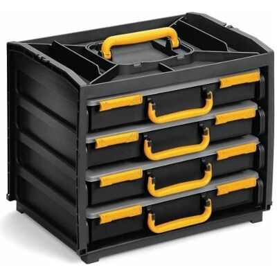 Raaco, Sortimentskasten, 127448 Sortimentskasten Handybox mit 4 Schachteln Raaco, Sortimentskasten, 127448 Sortimentskasten Handybox mit 4 Schachteln