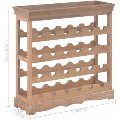 vidaXL Weinregal, Weinschrank (24 Flaschen, 70 x 22.50 x 70.50 cm) vidaXL Weinregal, Weinschrank (24 Flaschen, 70 x 22.50 x 70.50 cm)