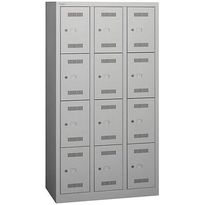 BISLEY Schließfachschrank MonoBloc ML09T4 - 12 Fächer - Lichtgrau BISLEY Schließfachschrank MonoBloc ML09T4 - 12 Fächer - Lichtgrau