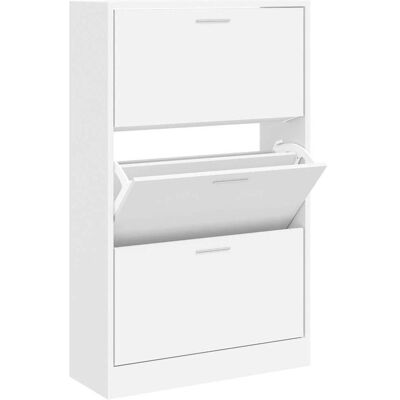 vidaXL Weiß 63x24x103 cm Schuhschrank - Aufbewahrungsmöbel vidaXL Weiß 63x24x103 cm Schuhschrank - Aufbewahrungsmöbel