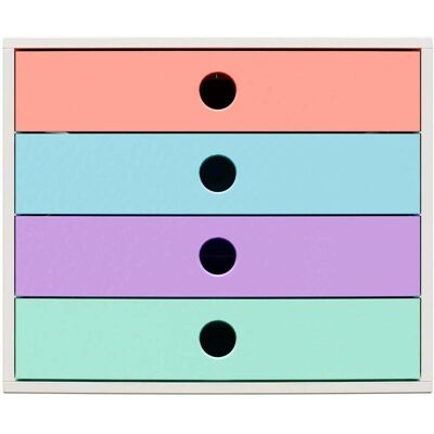 Exacompta Dokumentenablage, FILIBOX, Schubladenbox mit 4 Schubladen, DIN A4+, Candy Tidy (A4+) Exacompta Dokumentenablage, FILIBOX, Schubladenbox mit 4 Schubladen, DIN A4+, Candy Tidy (A4+)
