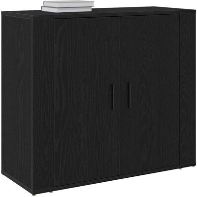 vidaXL Schwarzes Eichen-Sideboard - Sideboard vidaXL Schwarzes Eichen-Sideboard - Sideboard