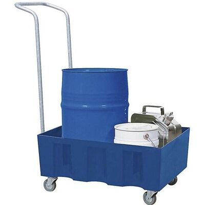 asecos, Zubehör Lagereinrichtung, Auffangwanne PE 60 l m. Rollen u. Bügel asecos, Zubehör Lagereinrichtung, Auffangwanne PE 60 l m. Rollen u. Bügel