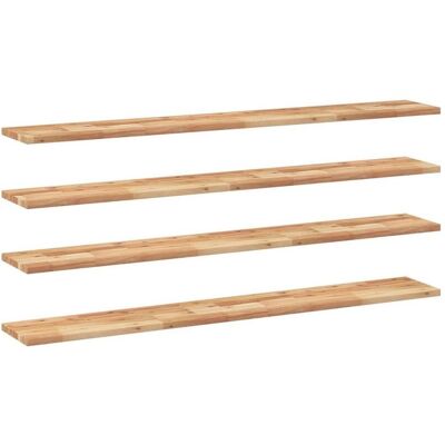 vidaXL Regal, Schweberegal Regalbrett Wandregal 4 Stk. Massivholz Akazie Ölbehandelt vidaXL Regal, Schweberegal Regalbrett Wandregal 4 Stk. Massivholz Akazie Ölbehandelt