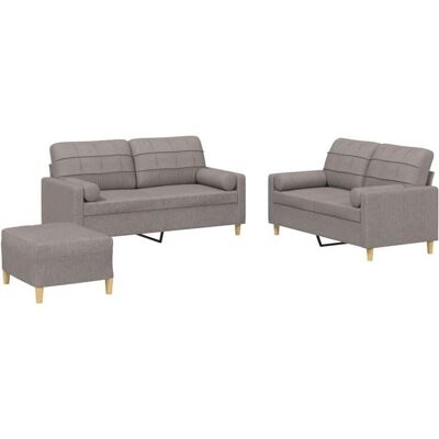 vidaXL Sofa + Bettsofa, Curtis With pillows & footstool (Polstergruppe) vidaXL Sofa + Bettsofa, Curtis With pillows & footstool (Polstergruppe)