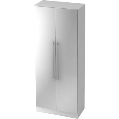 hjh OFFICE PRO SIGNA G 7200 RE - 5 OH Kleiderschrank Weiß/Silber - Schrank hjh OFFICE PRO SIGNA G 7200 RE - 5 OH Kleiderschrank Weiß/Silber - Schrank