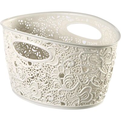 Curver, Aufbewahrungskorb, Basket Victoria White (29 cm) Curver, Aufbewahrungskorb, Basket Victoria White (29 cm)
