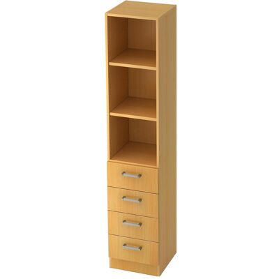 hjh OFFICE PRO SIGNA G 7600 CE - Faggio 4 Schubladen Wandregal - Cabinet hjh OFFICE PRO SIGNA G 7600 CE - Faggio 4 Schubladen Wandregal - Cabinet