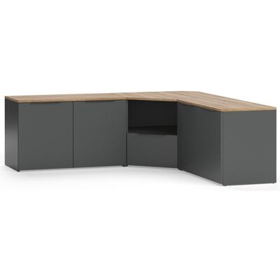 Vicco, Wohnwand, Wohnwand Wido, Anthrazit/Sonoma, 3 Teile (68 x 68 x 50 cm) Vicco, Wohnwand, Wohnwand Wido, Anthrazit/Sonoma, 3 Teile (68 x 68 x 50 cm)