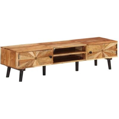 vidaXL TV-Schrank aus massivem Akazienholz - 145x35x35 cm - Wohnzimmer Media Einheit vidaXL TV-Schrank aus massivem Akazienholz - 145x35x35 cm - Wohnzimmer Media Einheit