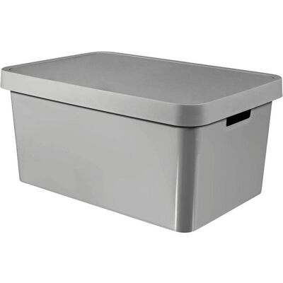 Curver, Aufbewahrungsbox, Infinity 45L gray container with lid (45 l, 56 x 39 x 27 cm) Curver, Aufbewahrungsbox, Infinity 45L gray container with lid (45 l, 56 x 39 x 27 cm)