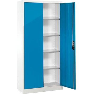 CP Stahlschrank - Blau & Grau, 93x40x195cm, aufgebaut CP Stahlschrank - Blau & Grau, 93x40x195cm, aufgebaut