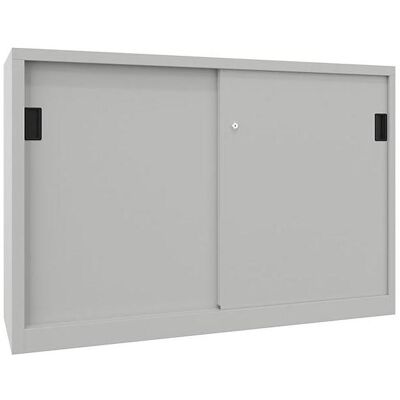 Pavoy, Werkstattschrank, Schiebetürenschrank B1500xT600xH1000 mm 4 Böden verz. Mittelwand RAL 7035 (150 cm, 100 cm) Pavoy, Werkstattschrank, Schiebetürenschrank B1500xT600xH1000 mm 4 Böden verz. Mittelwand RAL 7035 (150 cm, 100 cm)