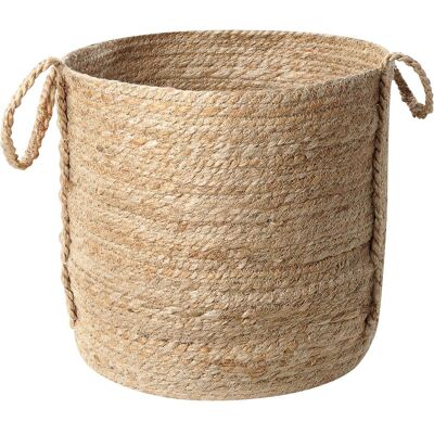 Beliani Set aus 3 Jutekörben Natur 30 cm Wäschekörbe Behälter - Aufbewahrungskörbe Beliani Set aus 3 Jutekörben Natur 30 cm Wäschekörbe Behälter - Aufbewahrungskörbe