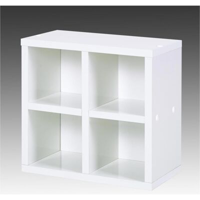 Schildmeyer Elba - weiß - 31 cm x 31 cm x 18 cm - 4‑fach Storage cube Schildmeyer Elba - weiß - 31 cm x 31 cm x 18 cm - 4‑fach Storage cube