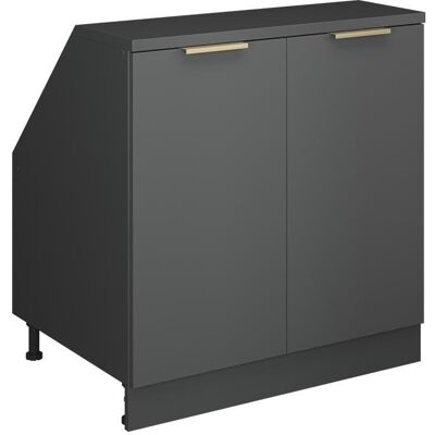 Vicco, Kommode + Sideboard, Dachschrägenschrank Rion, Anthrazit-Gold, 80 x 81.6 cm mit 2 Türen, Schrankkorpus 60 cm Tiefe (80 x 60 x 83.80 cm) Vicco, Kommode + Sideboard, Dachschrägenschrank Rion, Anthrazit-Gold, 80 x 81.6 cm mit 2 Türen, Schrankkorpus 60 cm Tiefe (80 x 60 x 83.80 cm)