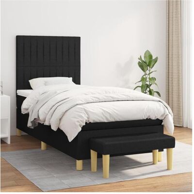 vidaXL Boxspringbett, Nellie Vertical stripes (90 x 190 cm) vidaXL Boxspringbett, Nellie Vertical stripes (90 x 190 cm)