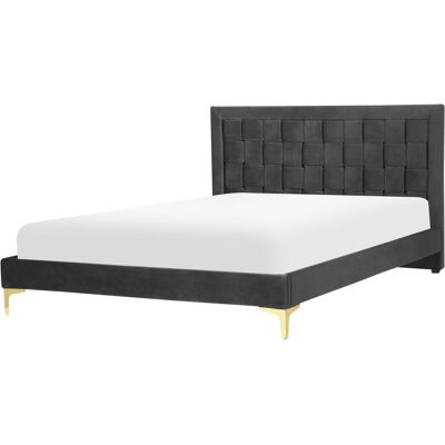 Beliani LIMOUX Samt-Doppelbett - Bett Beliani LIMOUX Samt-Doppelbett - Bett