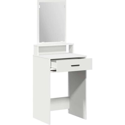 vidaXL Weiß MDF 50 x 41 x 140 cm Kosmetiktisch Modern Rechteckig vidaXL Weiß MDF 50 x 41 x 140 cm Kosmetiktisch Modern Rechteckig
