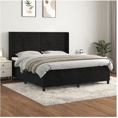 vidaXL Samtgestell mit Matratze 180x200 cm - Bett vidaXL Samtgestell mit Matratze 180x200 cm - Bett