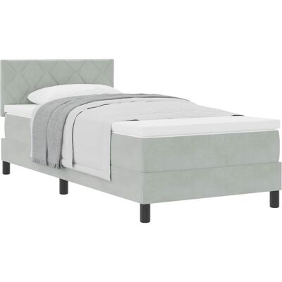 vidaXL Boxspringbett, Waylon Diamond blocks design (90 x 190 cm) vidaXL Boxspringbett, Waylon Diamond blocks design (90 x 190 cm)