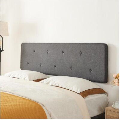 en.casa Tokke Grau Kopfteil - Für 180cm Bett - Elegant & Klassisch en.casa Tokke Grau Kopfteil - Für 180cm Bett - Elegant & Klassisch