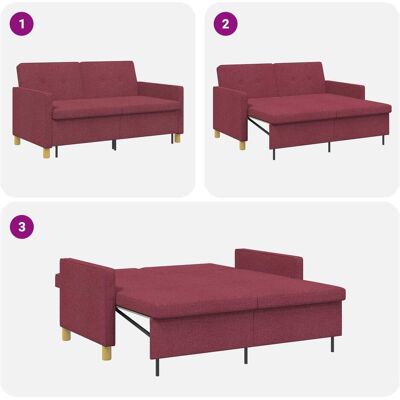 vidaXL Bett, Ausziehbares Bett (94.50 x 154 cm) vidaXL Bett, Ausziehbares Bett (94.50 x 154 cm)