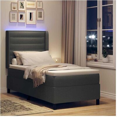 vidaXL Boxspringbett, Addisyn Lines design (90 x 200 cm) vidaXL Boxspringbett, Addisyn Lines design (90 x 200 cm)