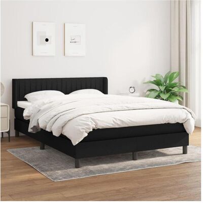 vidaXL Boxspringbett, Saul Vertical stripes (140 x 190 cm) vidaXL Boxspringbett, Saul Vertical stripes (140 x 190 cm)