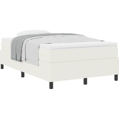 vidaXL Boxspringbett, Boxspringbett Und Weiss 203 X 80 X 60 Cm Cordstoff (120 x 190 cm) vidaXL Boxspringbett, Boxspringbett Und Weiss 203 X 80 X 60 Cm Cordstoff (120 x 190 cm)