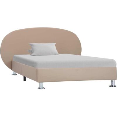 vidaXL Bettrahmen Cappuccino-Braun Kunstleder - Bettgestell vidaXL Bettrahmen Cappuccino-Braun Kunstleder - Bettgestell