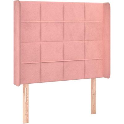 MAISONCHIC Rosa Samt-Kopfteil mit Ohren - Kopfteil MAISONCHIC Rosa Samt-Kopfteil mit Ohren - Kopfteil