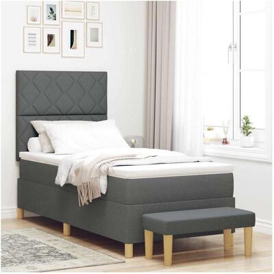 vidaXL Boxspringbett, Bettmatratze (90 x 190 cm) vidaXL Boxspringbett, Bettmatratze (90 x 190 cm)