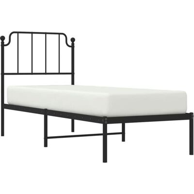 vidaXL - Kopf- und Fußteil Metall - Schwarz - Bed frame vidaXL - Kopf- und Fußteil Metall - Schwarz - Bed frame