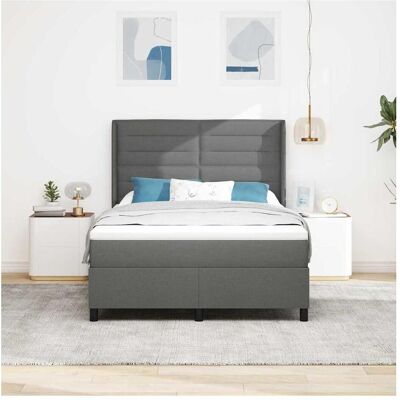 vidaXL Boxspringbett, Addisyn Lines design (140 x 190 cm) vidaXL Boxspringbett, Addisyn Lines design (140 x 190 cm)