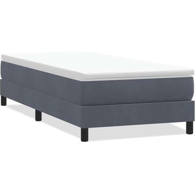 vidaXL Dunkelgraues Samtbetten 80x210cm - Bett vidaXL Dunkelgraues Samtbetten 80x210cm - Bett