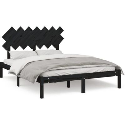 vidaXL Massivholz Bettgestell - 180x200 cm - Braun vidaXL Massivholz Bettgestell - 180x200 cm - Braun