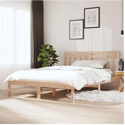 vidaXL Bettgestell 140x200cm - Massiv Kiefernholz vidaXL Bettgestell 140x200cm - Massiv Kiefernholz