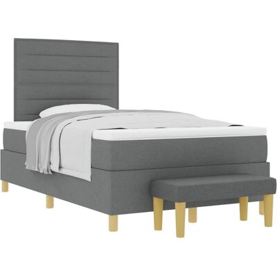 vidaXL Boxspringbett, Nellie Lines design (120 x 190 cm) vidaXL Boxspringbett, Nellie Lines design (120 x 190 cm)
