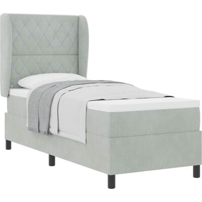 vidaXL Boxspringbett, Braden Crystal button tufted (80 x 200 cm) vidaXL Boxspringbett, Braden Crystal button tufted (80 x 200 cm)