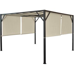 MCW Beja-4x3 Pavillon - Wasserabweisend, Verstellbare Stoffbahnen, TÜV-Süd MCW Beja-4x3 Pavillon - Wasserabweisend, Verstellbare Stoffbahnen, TÜV-Süd