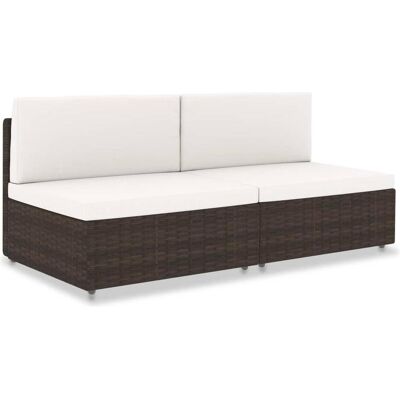 vidaXL Gartenlounge, Habelin (2x Sofa-Mittelteil) vidaXL Gartenlounge, Habelin (2x Sofa-Mittelteil)